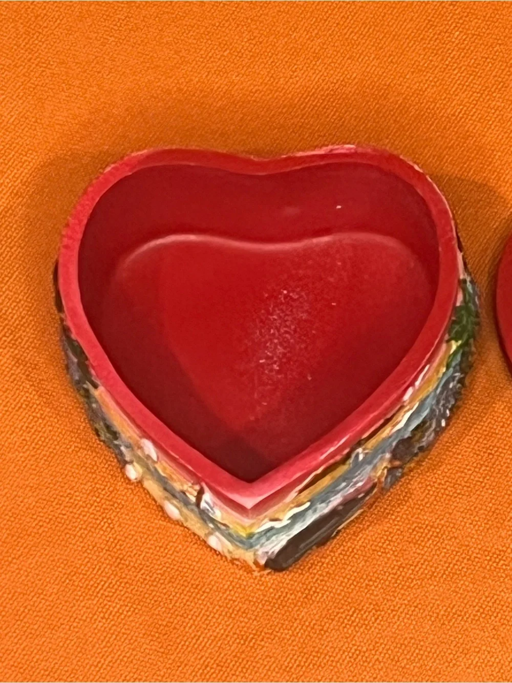 Florida Heart Shaped Trinket Box with Dolphins